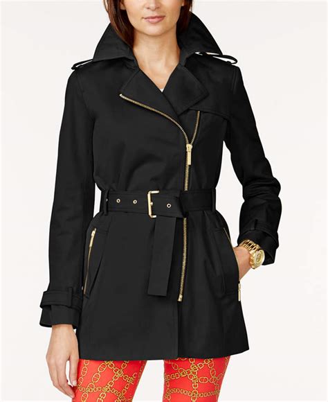 wool michael kors coat womens|Michael Kors belted raincoat.